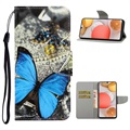 Style Series Samsung Galaxy A42 5G Wallet Case - Blue Butterfly