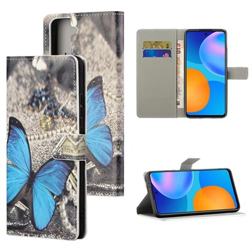 Style Series Samsung Galaxy S21 5G Wallet Case - Blue Butterfly