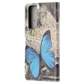 Style Series Samsung Galaxy S21 5G Wallet Case - Blue Butterfly