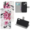 Style Series Samsung Galaxy A20e Wallet Case - Elegant Lotus