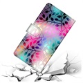 Style Series Xiaomi Redmi 9C, Redmi 9C NFC Wallet Case - Colorful Leaves