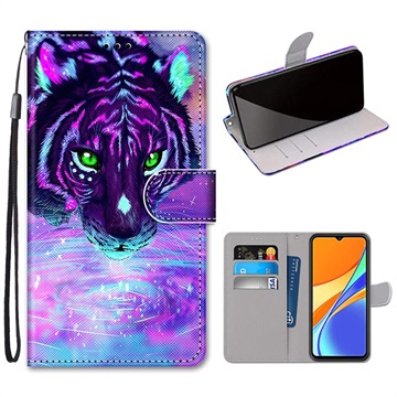 Style Series Xiaomi Redmi 9C, Redmi 9C NFC Wallet Case - Tiger