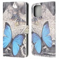 Style Series iPhone 13 Mini Wallet Case - Blue Butterfly