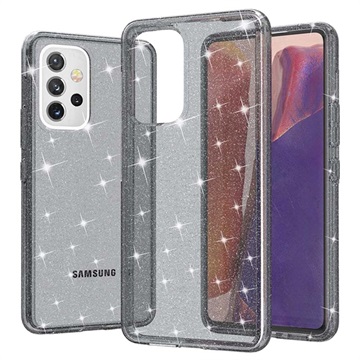 Stylish Glitter Series Samsung Galaxy A53 5G Hybrid Case - Grey