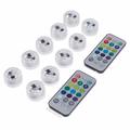 Submersible RGB LED Light with 2 Remote Controls - 10 Pcs.