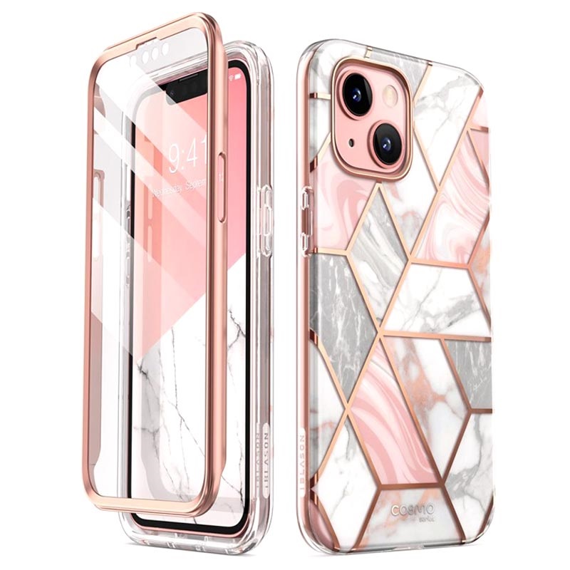 Supcase Cosmo Iphone 13 Mini Hybrid Case Pink Marble