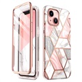 Supcase Cosmo iPhone 13 Mini Hybrid Case - Pink Marble