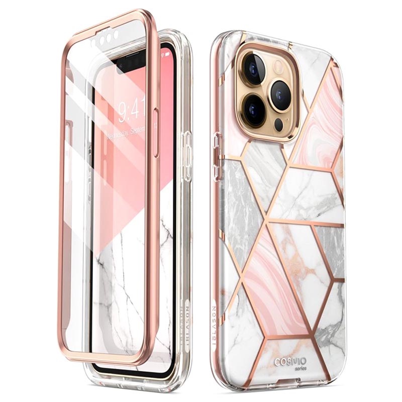 Supcase Cosmo Iphone 13 Pro Max Hybrid Case Pink Marble Supcase Cosmo Iphone 13 Pro Max Hybrid Case Pink Marble