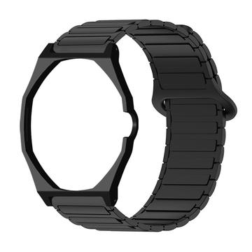 Swatch Royal Pop Magnetic Silicone Strap with Octagonal Case - Black