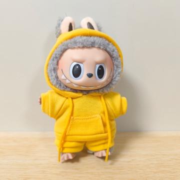 Sweatsuit Outfit Set Labubu Doll 17cm - Yellow