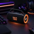 T&G TG484 Portable Bluetooth Speaker 30W with RGB Lights - Black