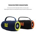 T&G TG484 Portable Bluetooth Speaker 30W with RGB Lights - Blue