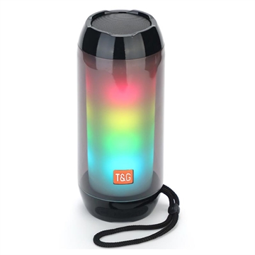 T&G TG-311 Portable Bluetooth Speaker with LED Light - Black