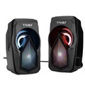 T-Wolf S11 Stereo PC Speakers with RGB Lights - Black