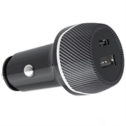T05 USB-A/USB-C Car Charger with Anti-Lost Tracker for Android