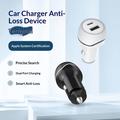 T05 USB-A/USB-C Car Charger with Anti-Lost Tracker for iPhone - White