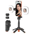 T13Y Bluetooth Selfie Stick Tripod with Dual Fill Lights