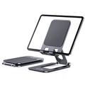 T2 Max Foldable Aluminum Phone/Tablet Stand - Grey