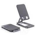 T2 Max Foldable Aluminum Phone/Tablet Stand - Grey