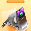 T20S Forklift Design 3-in-1 Wireless Charging Stand - Orange