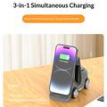 T20S Forklift Design 3-in-1 Wireless Charging Stand - White