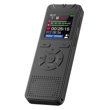 T53 Portable Voice Recorder with MP3 Player, Noise Reduction - Black
