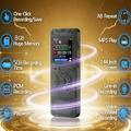 T53 Portable Voice Recorder with MP3 Player, Noise Reduction - Black