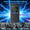 T53 Portable Voice Recorder with MP3 Player, Noise Reduction - Black