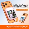 T7 USB-C Wired Magnetic Selfie Screen Mirror with Fill Light