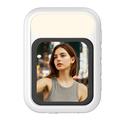 T7 USB-C Wired Magnetic Selfie Screen Mirror with Fill Light - White