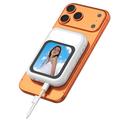 T7 USB-C Wired Magnetic Selfie Screen Mirror with Fill Light - White