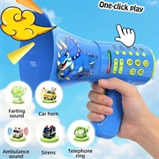 T9 Magic Horn Voice Changer Megaphone Toy for Kids - Dino - Blue
