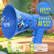 T9 Magic Horn Voice Changer Megaphone Toy for Kids - Dino - Blue