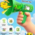 T9 Magic Horn Voice Changer Megaphone Toy for Kids - Dino - Green