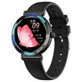 T9 Smart Watch with Heart Rate for Women - 1.27" - Black