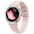 T9 Smart Watch with Heart Rate for Women - 1.27" - Pink