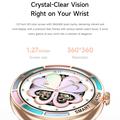 T9 Smart Watch with Heart Rate for Women - 1.27" - Pink
