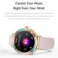 T9 Smart Watch with Heart Rate for Women - 1.27" - Pink