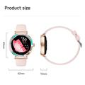T9 Smart Watch with Heart Rate for Women - 1.27" - Pink