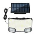 TG-TY19502 144-LED Motion Sensor Wall Light with Solar Panel for Garden and Patio