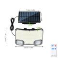 TG-TY19502 144-LED Motion Sensor Wall Light with Solar Panel for Garden and Patio