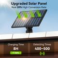 TG-TY19502 144-LED Motion Sensor Wall Light with Solar Panel for Garden and Patio