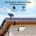 TG-TY19502 144-LED Motion Sensor Wall Light with Solar Panel for Garden and Patio