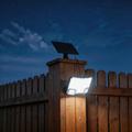 TG-TY19502 144-LED Motion Sensor Wall Light with Solar Panel for Garden and Patio