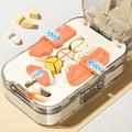 THRILLED 2-in-1 Pill Cutter/Organizer - White