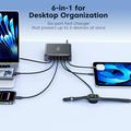 TOOCKI TCT240-33 6-Port GaN Desktop Charger with Display - 240W - Black