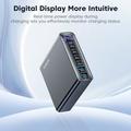 TOOCKI TCT240-33 6-Port GaN Desktop Charger with Display - 240W - Black