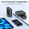 TOOCKI TCT240-33 6-Port GaN Desktop Charger with Display - 240W - Black