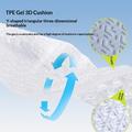 TPE Gel Cooling Seat Cushion for Summer - 49x49cm - Grey