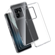 Sony Xperia 1 VIII TPU Case w/ 2x Tempered Glass Screen Protector - Clear